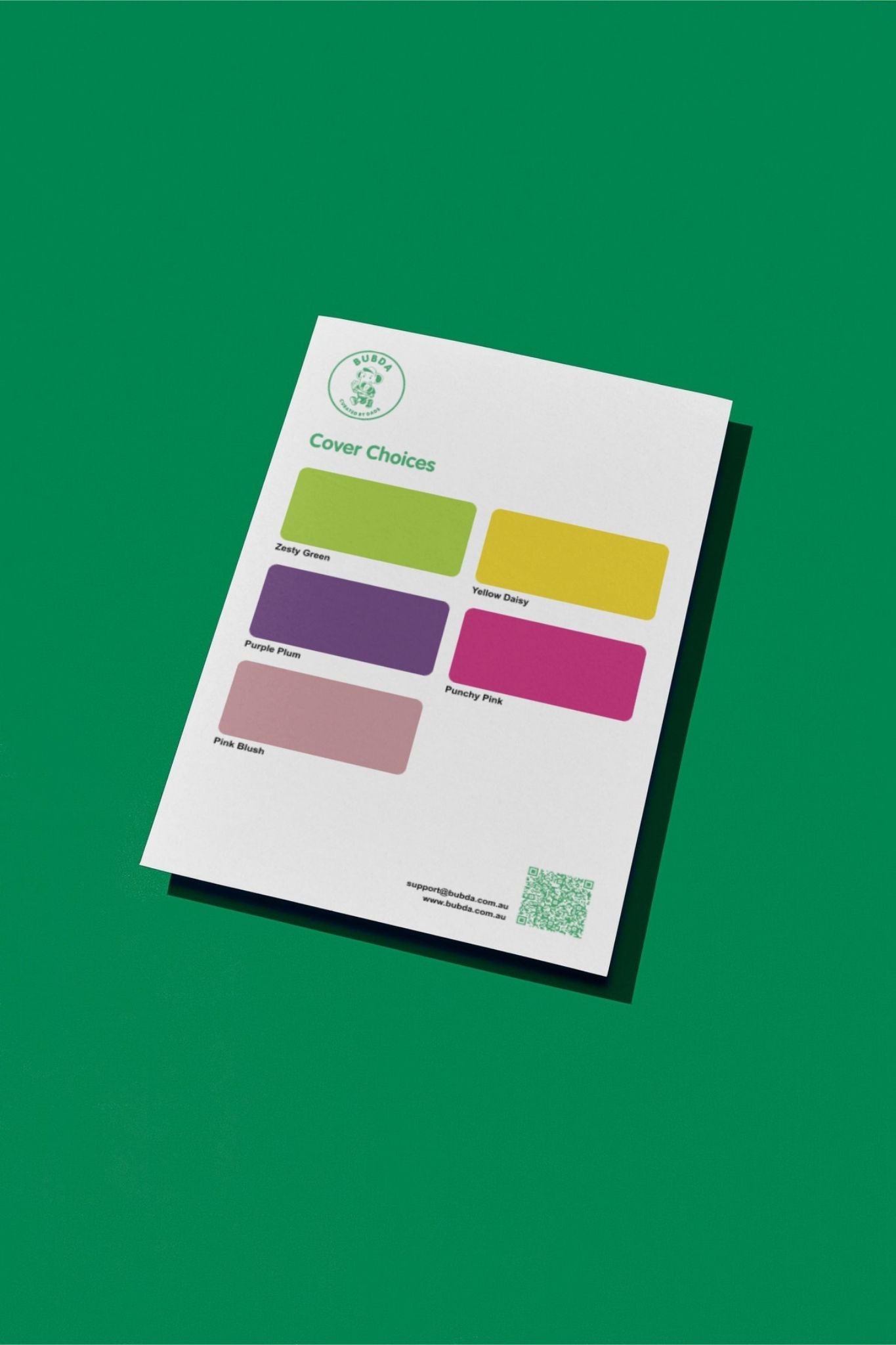 FREE Bubda Swatch Card - Bubda